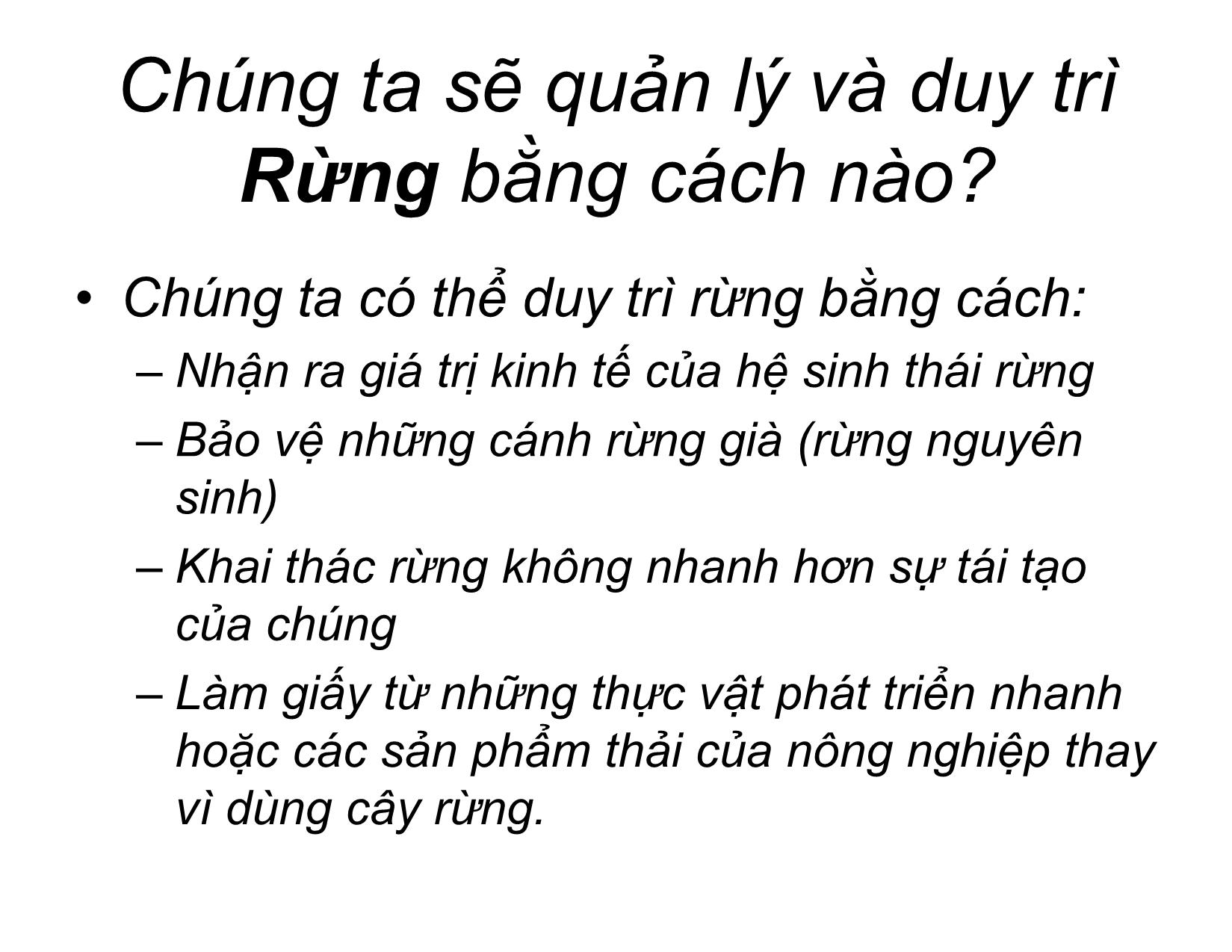 Bài giảng Đa dạng sinh học bền vững trang 8