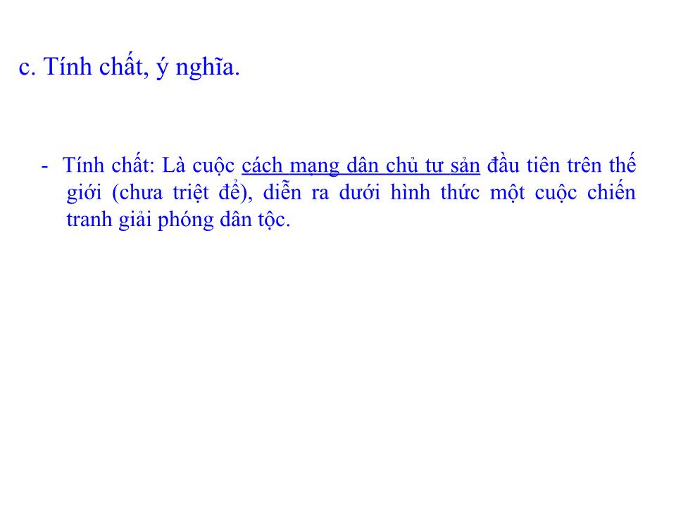 Bài giảng Lịch sử Lớp 10 - Tiết 37, Bài 29: Cách mạng Hà Lan và cách mạng tư sản Anh - Trần Đức Hà trang 9