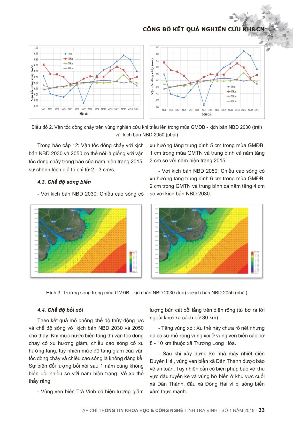 Xây dựng bản đồ (Atlas) hiện trạng và dự báo thủy động lực vùng biển và bờ biển (từ 0-30 km) tỉnhTrà Vinh đến 2050 trang 7