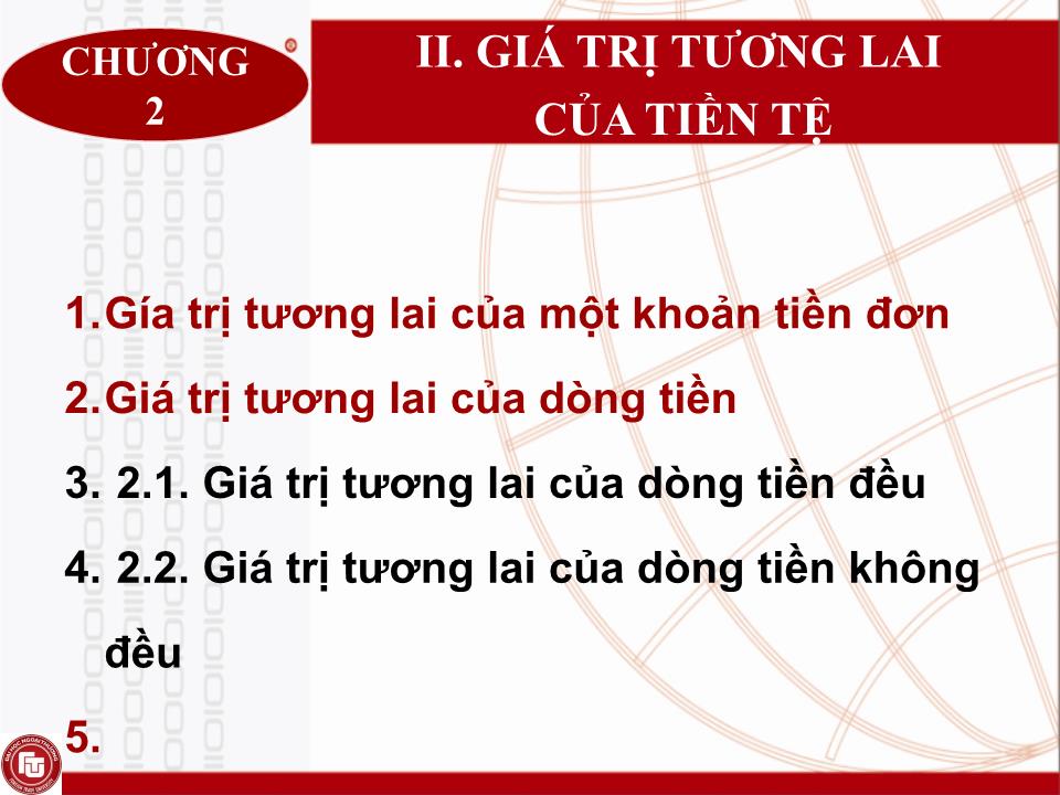 Bài giảng Quản trị tài chính doanh nghiệp - Chương 2: Giá trị thời gian của tiền tệ trang 9