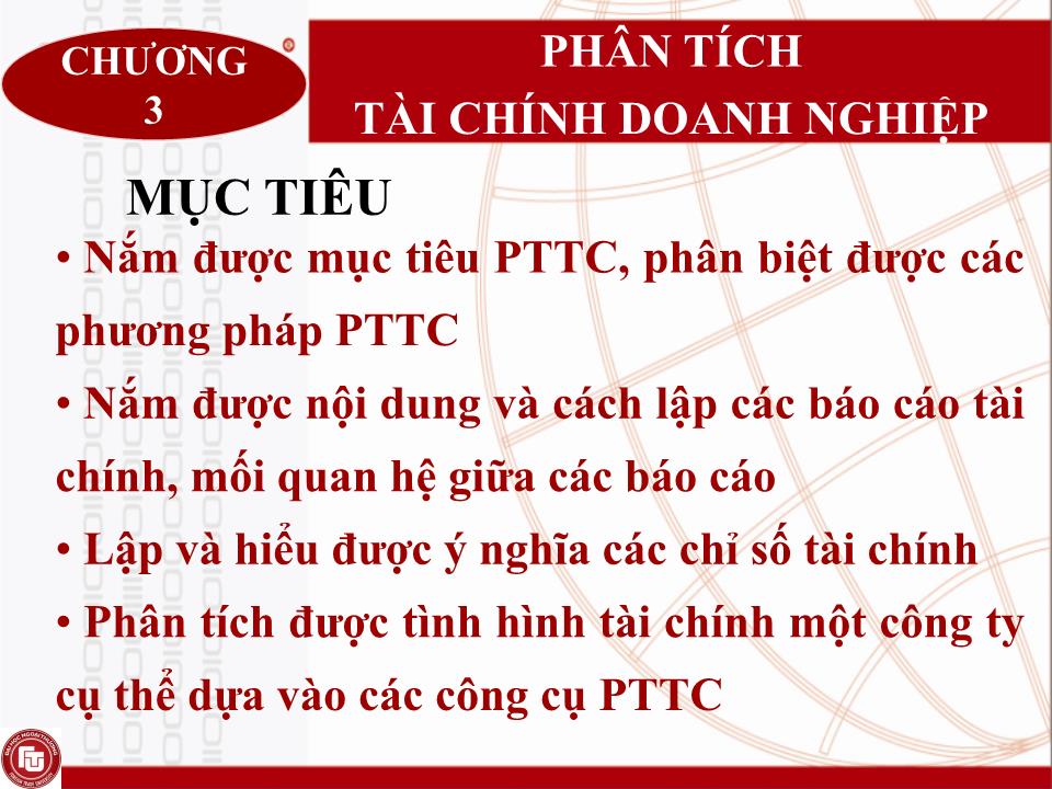 Bài giảng Quản trị tài chính doanh nghiệp - Chương 3: Phân tích tài chính doanh nghiệp trang 1