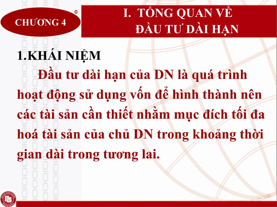 Bài giảng Quản trị tài chính doanh nghiệp - Chương 4: Quyết định đầu tư dài hạn trong doanh nghiệp trang 4