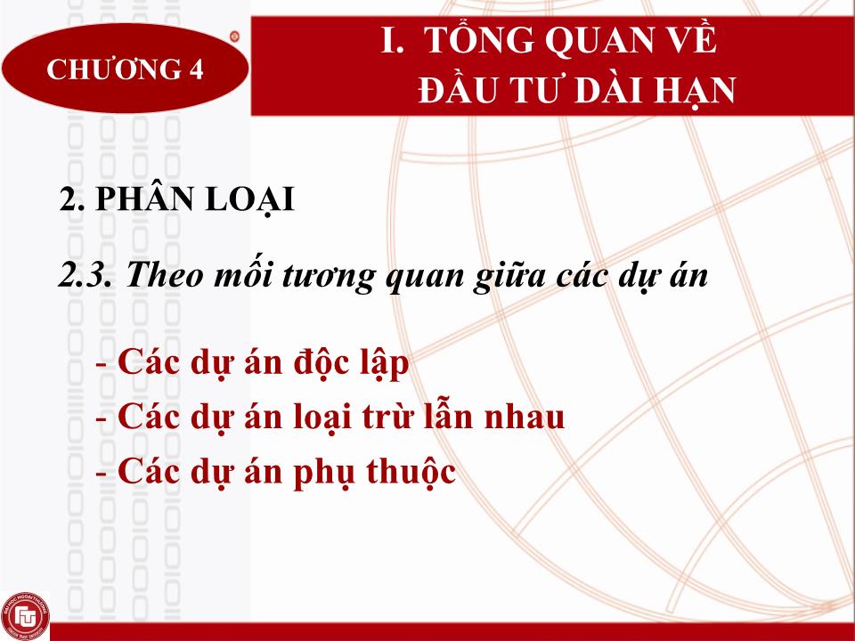 Bài giảng Quản trị tài chính doanh nghiệp - Chương 4: Quyết định đầu tư dài hạn trong doanh nghiệp trang 8