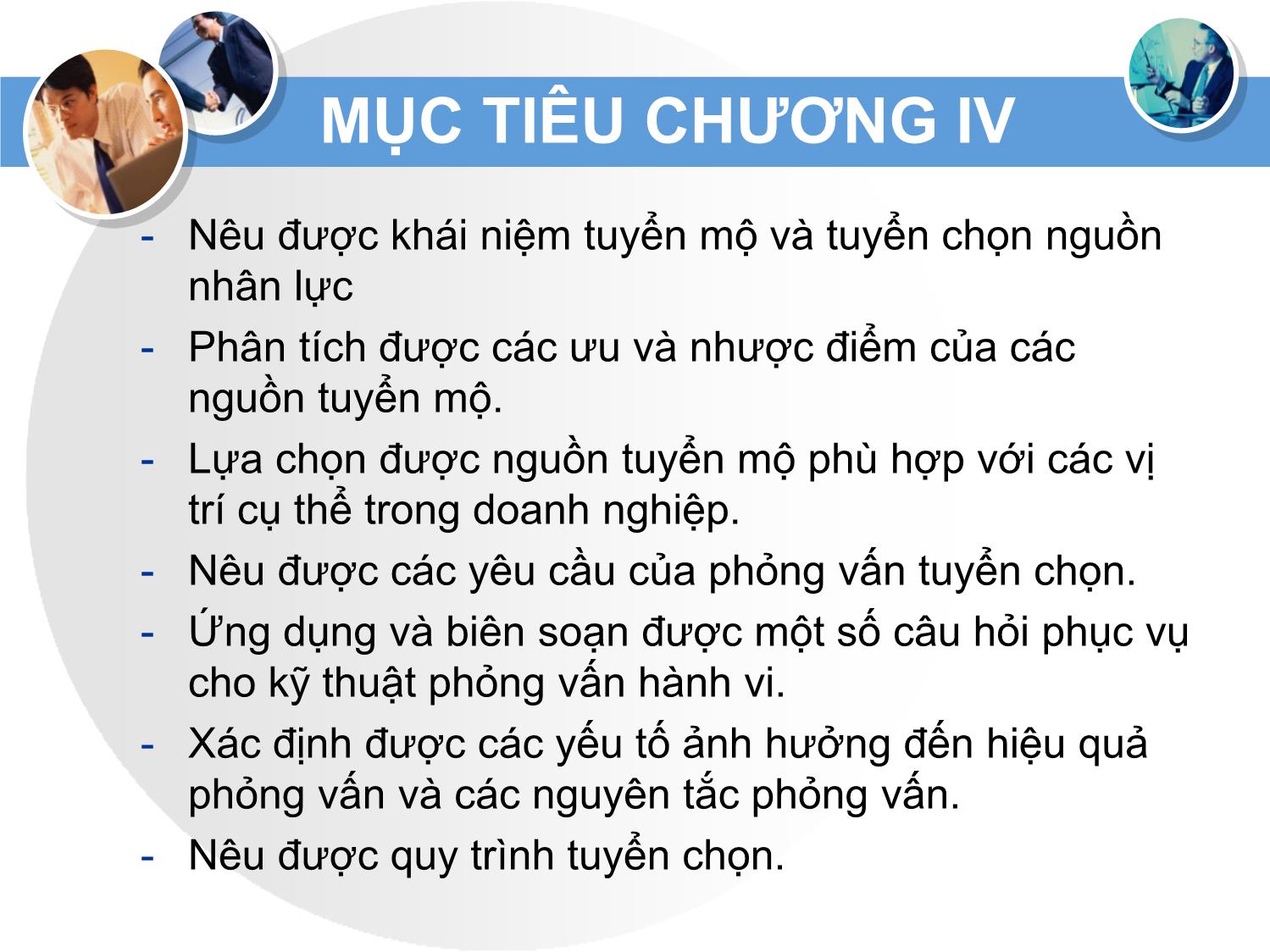 Bài giảng Quản trị nguồn nhân lực - Chương IV: Tuyển dụng trang 2