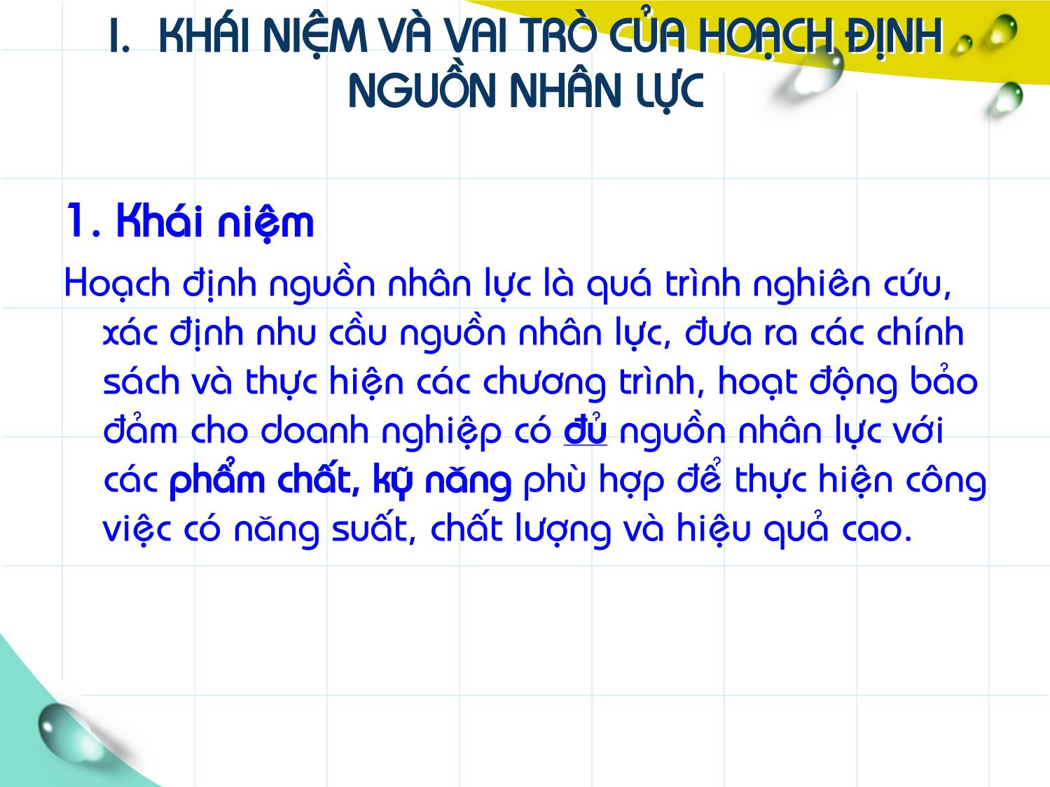 Bài giảng Quản trị nguồn nhân lực - Chương II: Hoạch định nguồn nhân lực trang 5