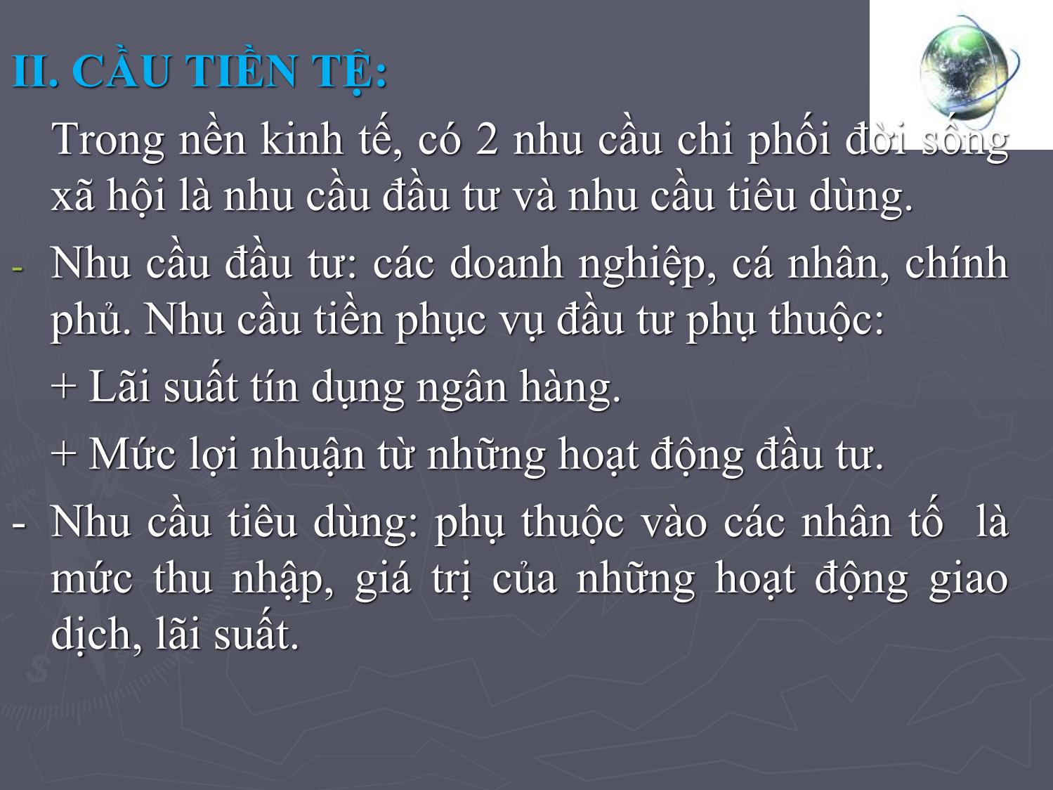 Bài giảng Tài chính tiền tệ - Chương 3: Cung cầu tiền tệ trang 6