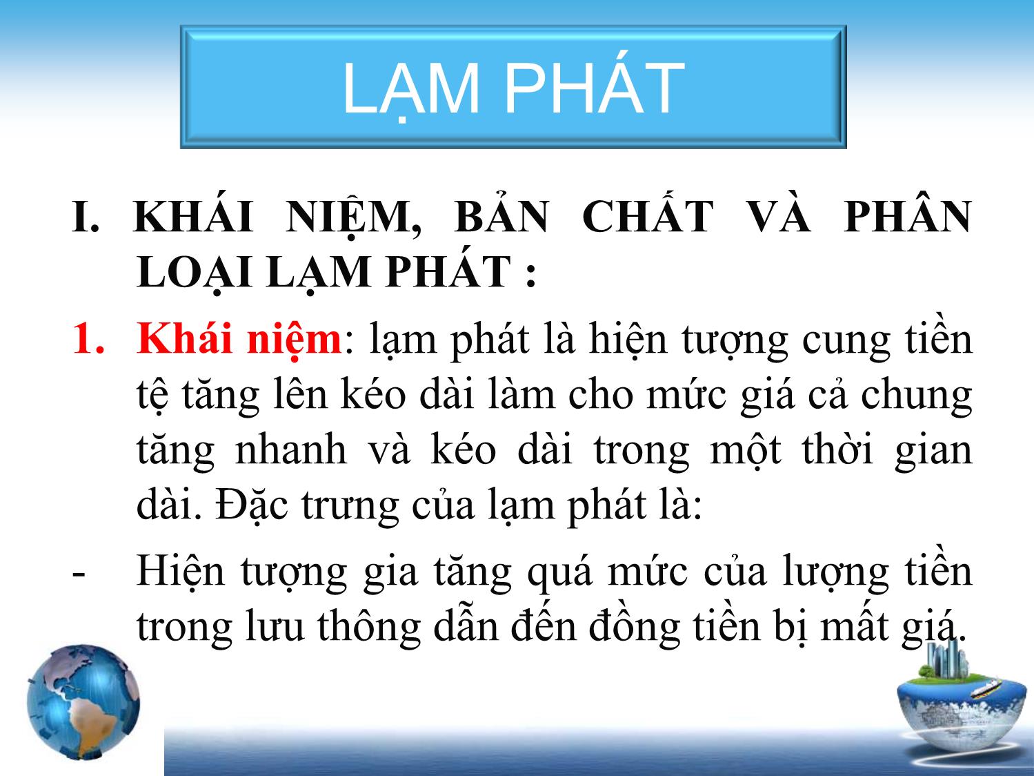 Bài giảng Tài chính tiền tệ - Chương 5: Lạm phát trang 1