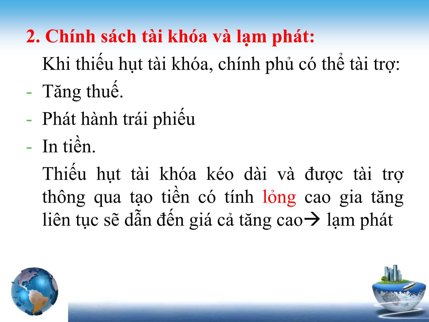 Bài giảng Tài chính tiền tệ - Chương 5: Lạm phát trang 5