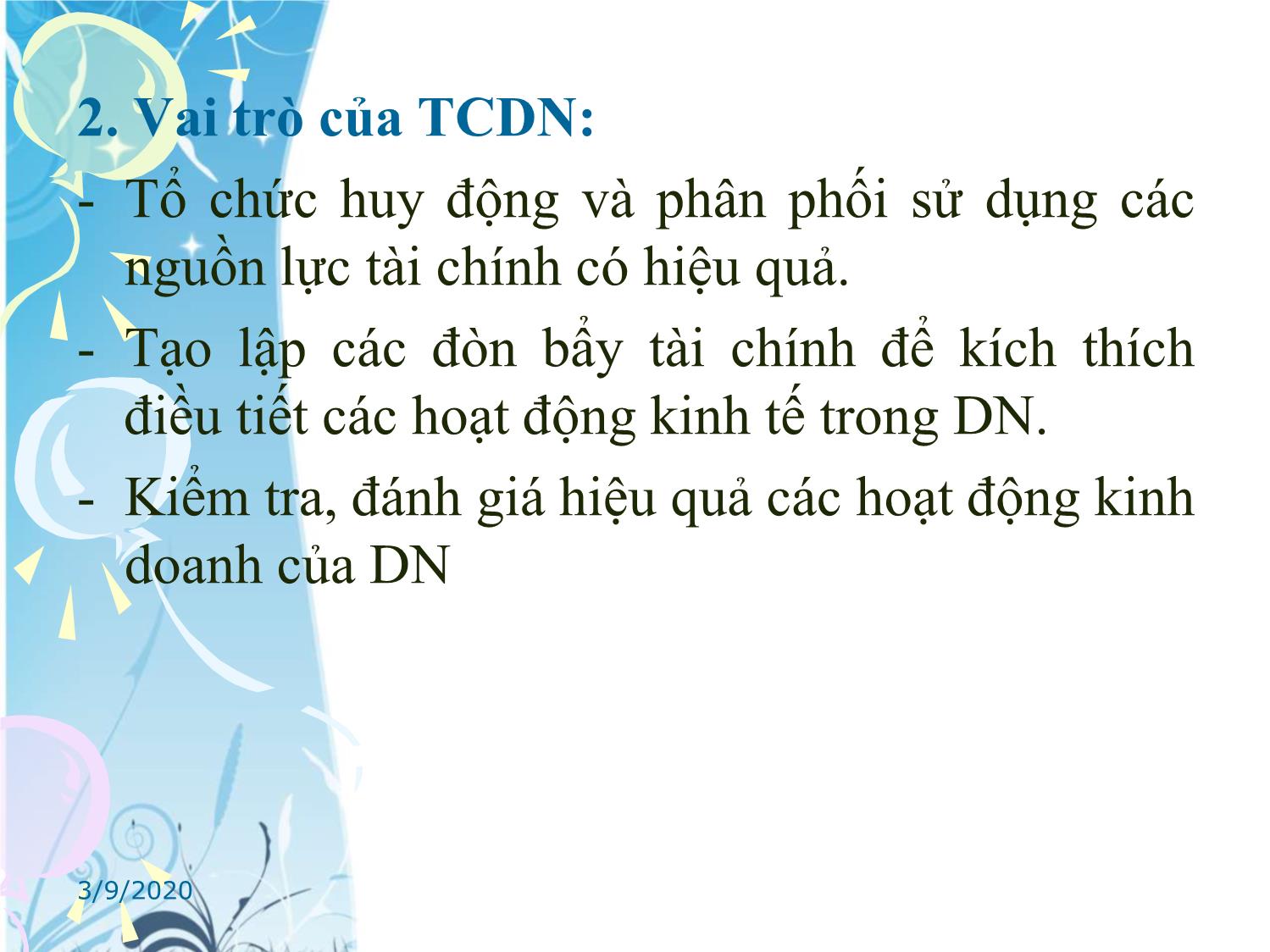 Bài giảng Tài chính tiền tệ - Chương 6: Tài chính doanh nghiệp trang 2