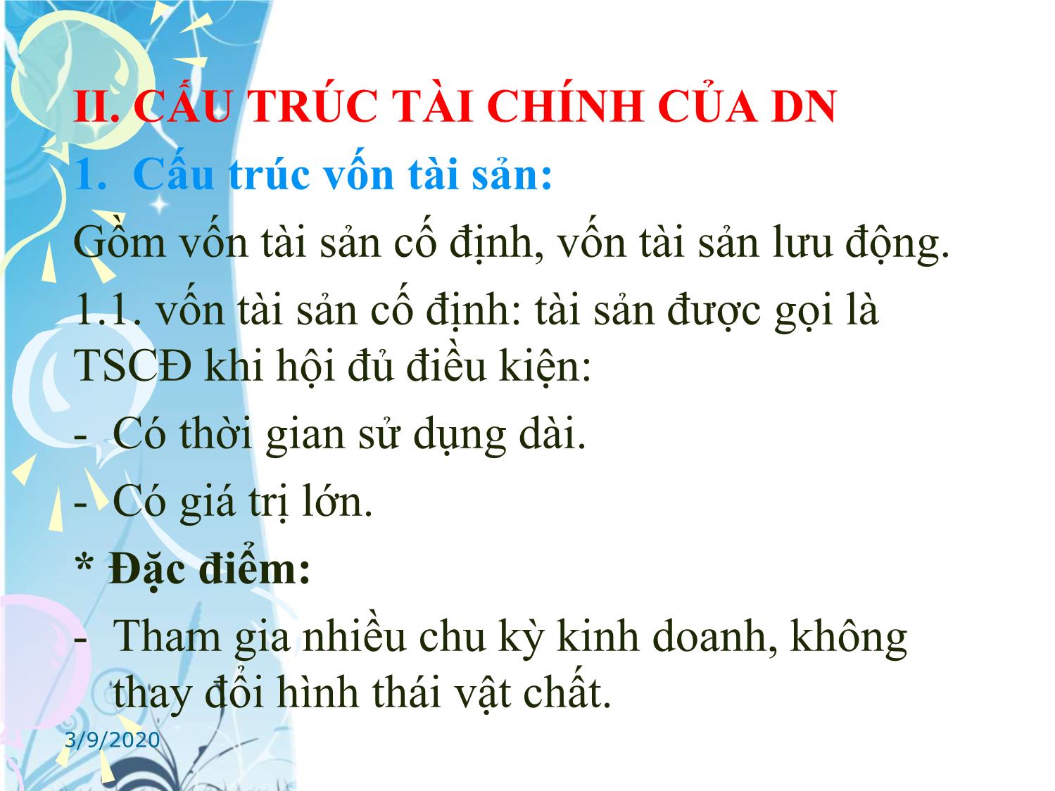 Bài giảng Tài chính tiền tệ - Chương 6: Tài chính doanh nghiệp trang 3