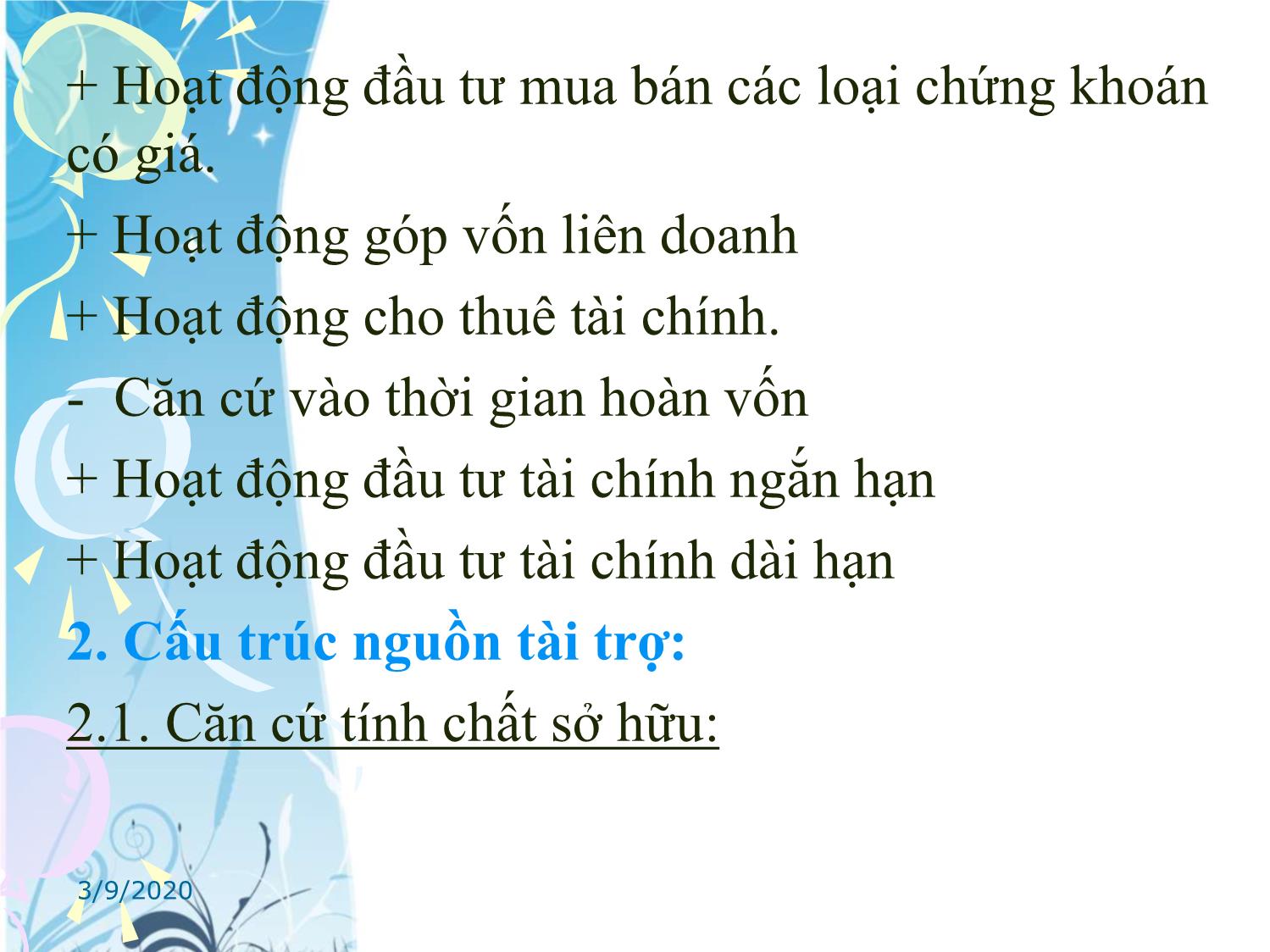 Bài giảng Tài chính tiền tệ - Chương 6: Tài chính doanh nghiệp trang 5