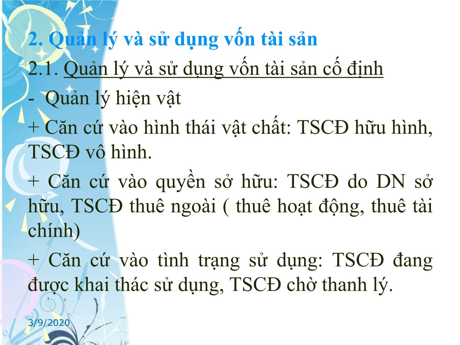 Bài giảng Tài chính tiền tệ - Chương 6: Tài chính doanh nghiệp trang 8