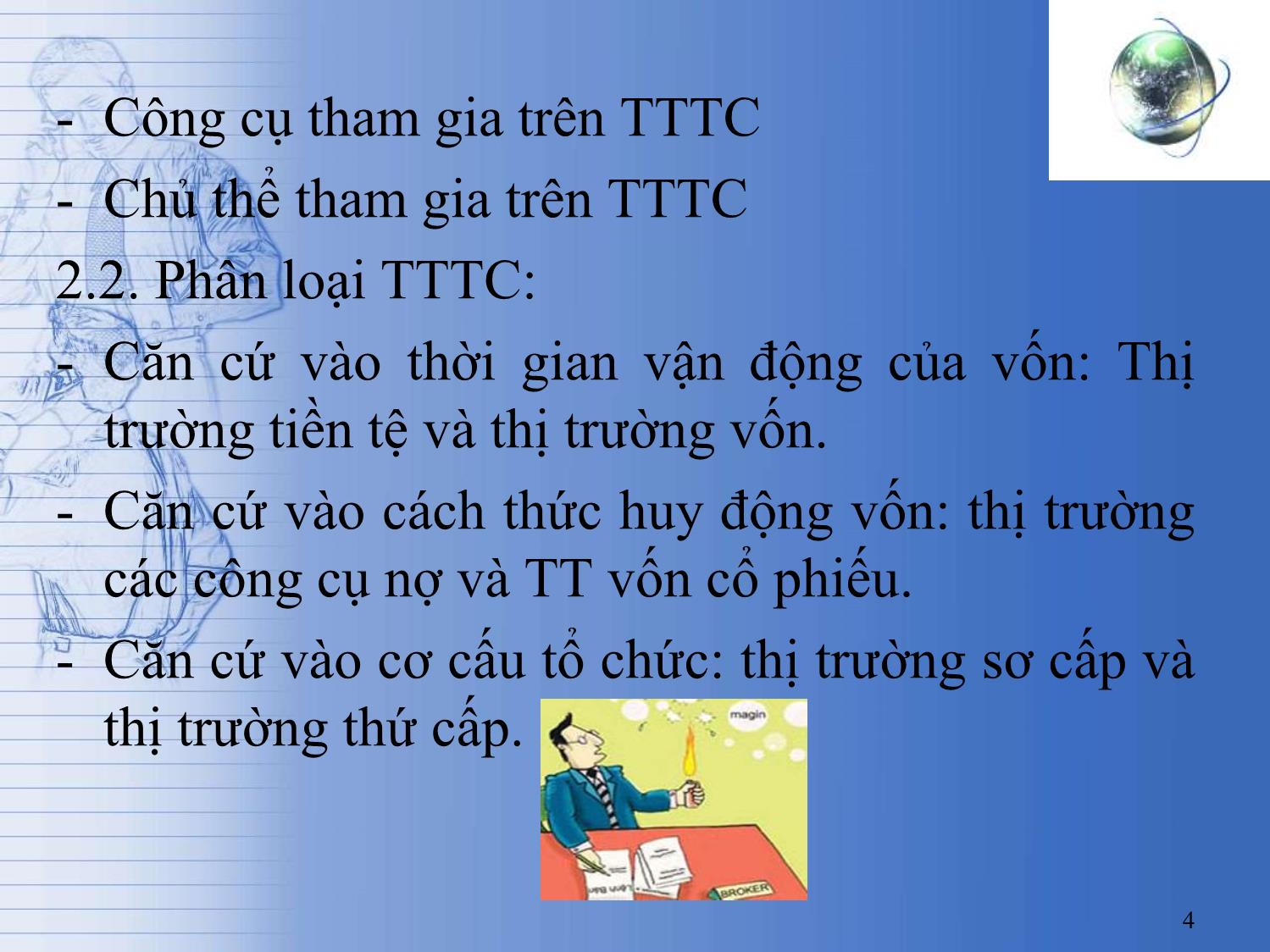 Bài giảng Tài chính tiền tệ - Chương 8: Thị trường tài chính trang 4