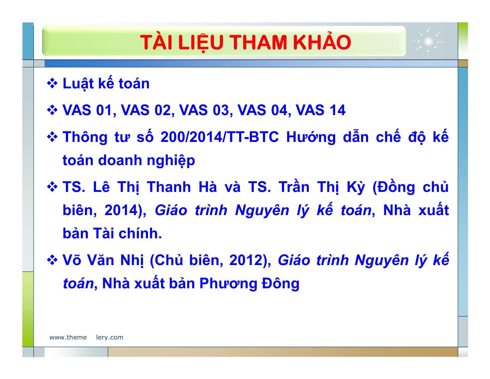 Bài giảng Nguyên lý kế toán - Chương 6: Kế toán các nghiệp vụ kinh tế chủ yếu trong doanh nghiệp trang 5