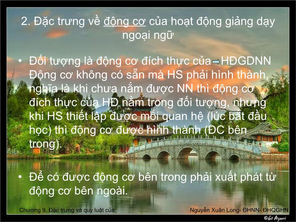 Bài giảng Tâm lý học 2 - Chương 9: Đặc trưng và quy luật của hoạt động giảng dạy ngoại ngữ trang 8