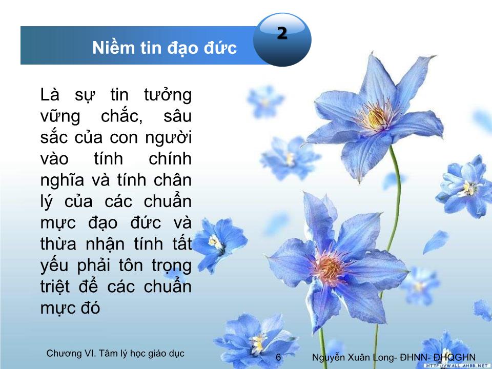 Bài giảng Tâm lý học 2 - Chương VI: Tâm lý học giáo dục trang 6