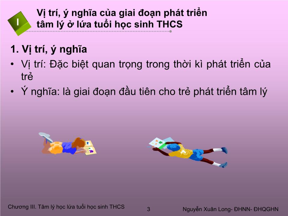 Bài giảng Tâm lý học 2 - Chương III: Tâm lý học lứa tuổi học sinh Trung học cơ sở (lứa tuổi thiếu niên) trang 3