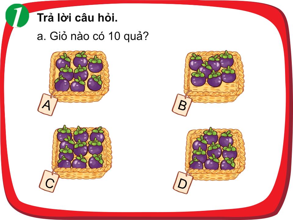 Bài giảng Toán Lớp 1 - Bài: Các số đến 10 trang 10