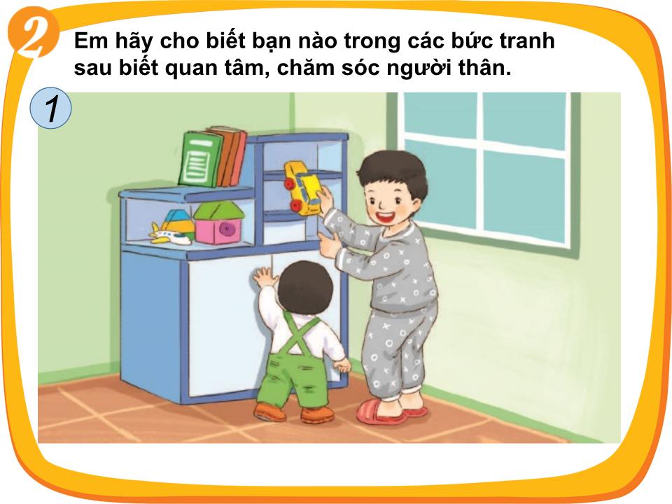 Bài giảng Đạo đức Lớp 1 - Bài 2: Em quan tâm và chăm sóc người thân (Sách Cùng học để phát triển năng lực) trang 5