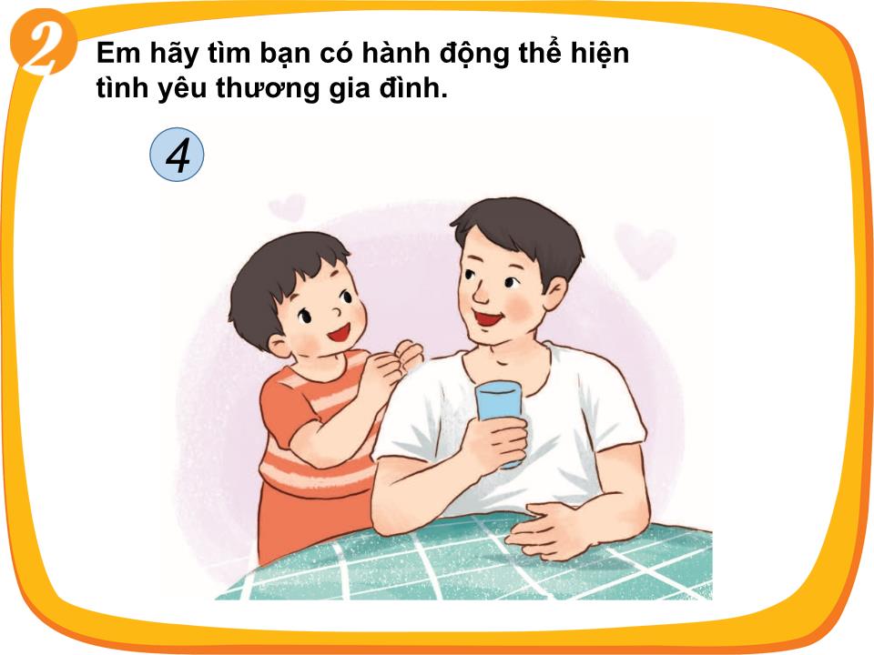 Bài giảng Đạo đức Lớp 1 - Bài 2: Em quan tâm và chăm sóc người thân (Sách Cùng học để phát triển năng lực) trang 8