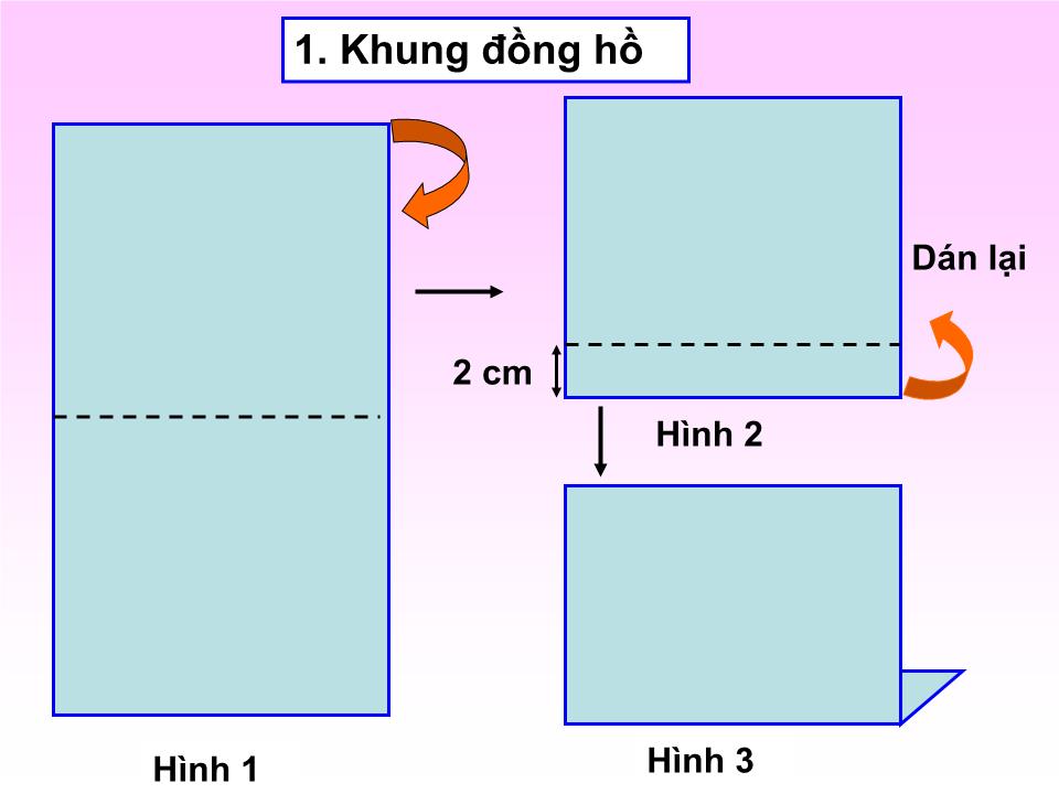 Bài giảng Thủ công Lớp 3 - Bài: Làm đồng hồ để bàn trang 6