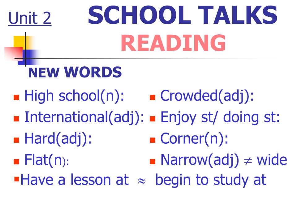 Bài giảng Tiếng Anh Lớp 10 - Unit 2: School talk - Lesson: Reading trang 4