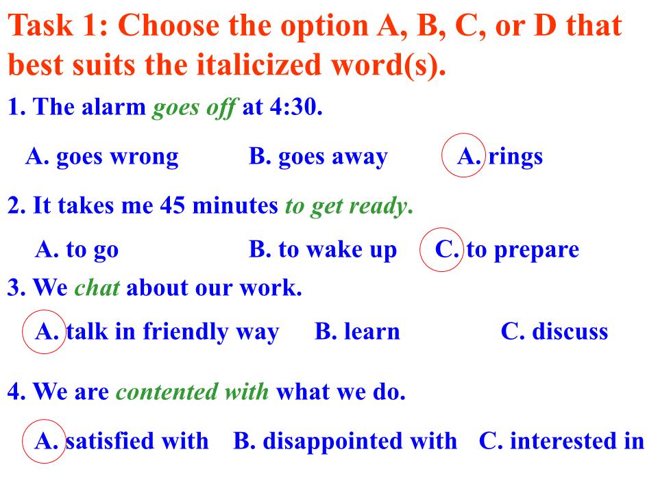 Bài giảng Tiếng Anh Lớp 10 - Unit 1: A day in a life of - Lesson A: Reading trang 10