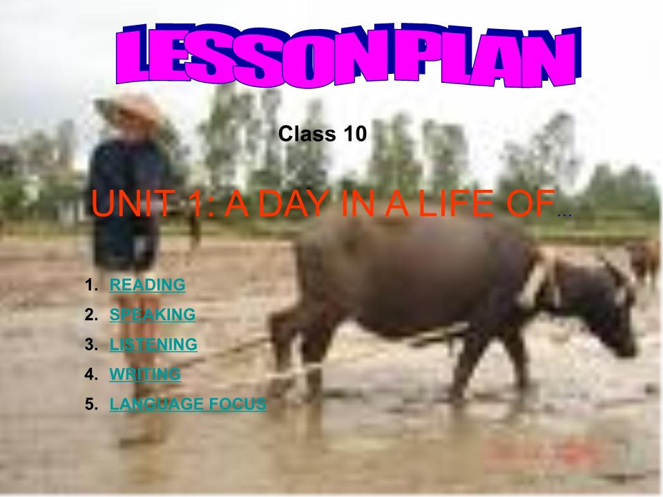 Bài giảng Tiếng Anh Lớp 10 - Unit 1: A day in a life of - Lesson A: Reading trang 3