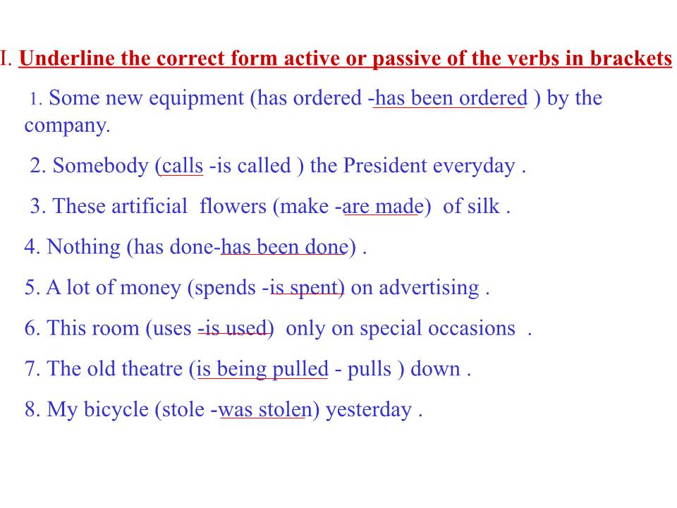 Passive Voice Tenses trang 10