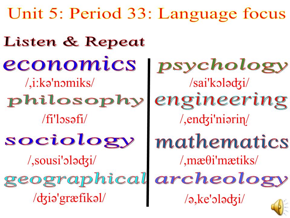 Bài giảng môn Tiếng Anh Lớp 12 - Unit 5: Higher Education - Period 33: Language focus trang 6