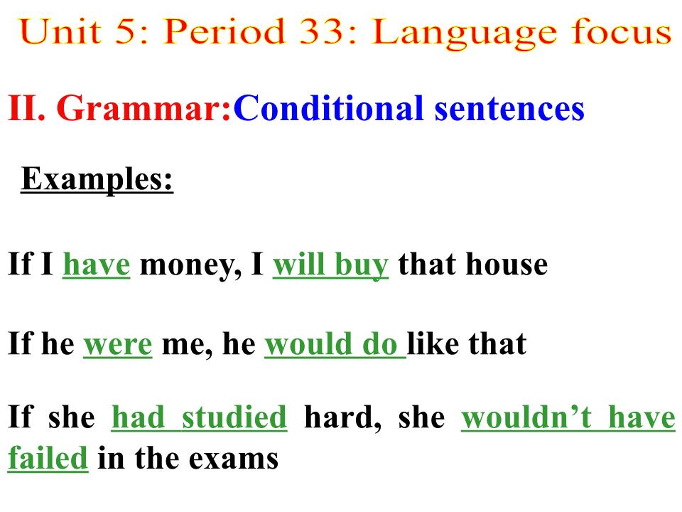 Bài giảng môn Tiếng Anh Lớp 12 - Unit 5: Higher Education - Period 33: Language focus trang 8