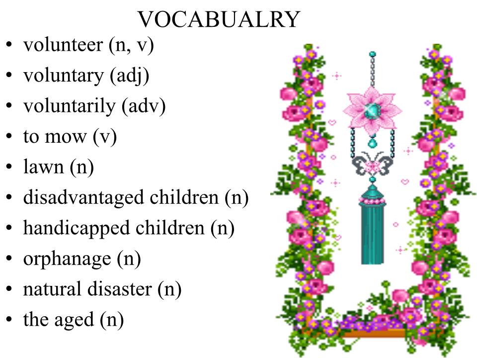 Bài giảng môn Tiếng Anh Lớp 11 - Unit 4: Caring for those in need - Lesson: Speaking trang 6