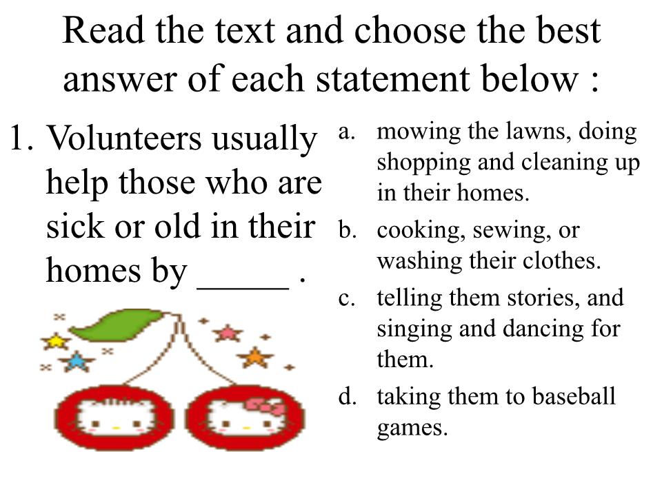 Bài giảng môn Tiếng Anh Lớp 11 - Unit 4: Caring for those in need - Lesson: Speaking trang 8