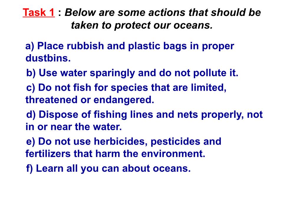 Bài giảng Tiếng Anh Lớp 10 - Unit 9: Undersea world - Lesson 2: Speaking trang 7