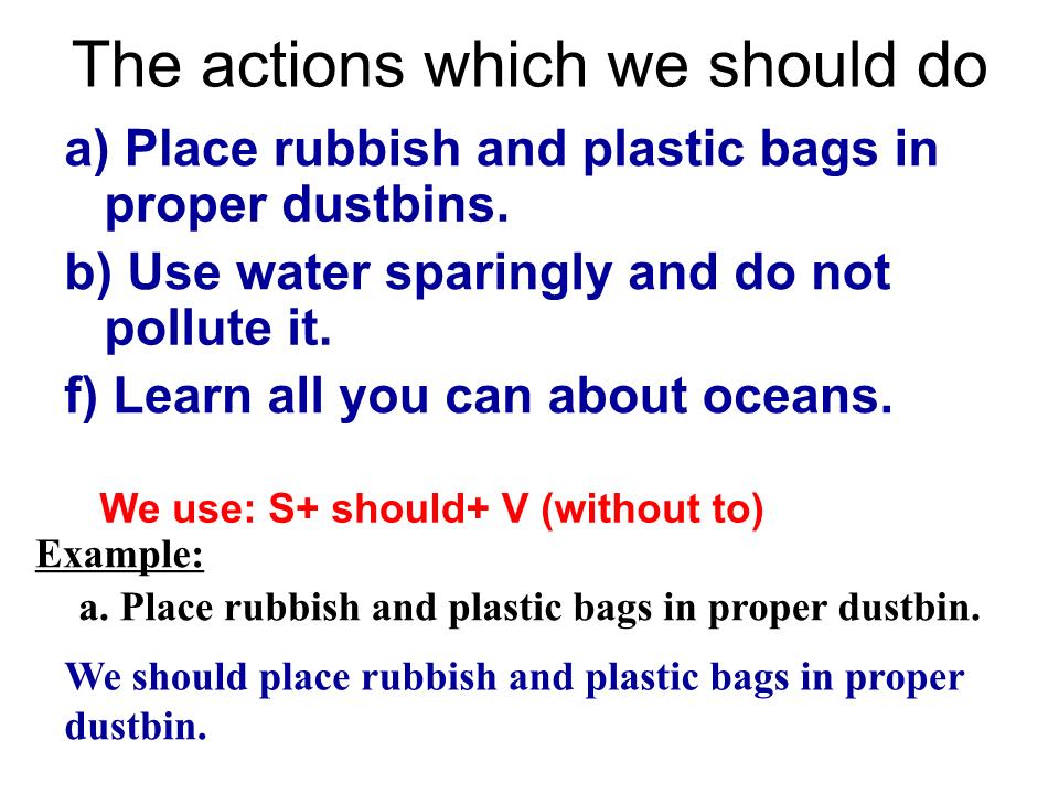 Bài giảng Tiếng Anh Lớp 10 - Unit 9: Undersea world - Lesson 2: Speaking trang 8