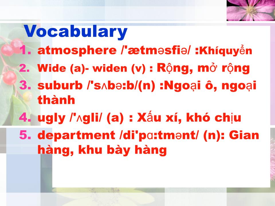 Bài giảng Tiếng Anh Lớp 10 - Unit 8: The story of my village - Lesson 3: Listening - Phùng Thị Thanh Giang trang 9