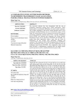 A comparative study of ptdf based - Methods to determine transmission usage allocation for bilateral transactions in power markets