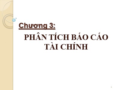 Bài giảng Quản trị tài chính - Chương 4: Phân tích báo cáo tài chính - Nguyễn Thị Doan