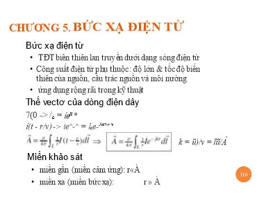 Bài giảng Trường điện từ - Chương 5: Bức xạ điện từ - Nguyễn Thị Linh Phương