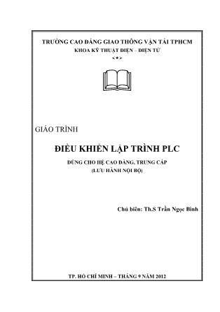 Giáo trình Điều khiển lập trình PLC (Phần 1)