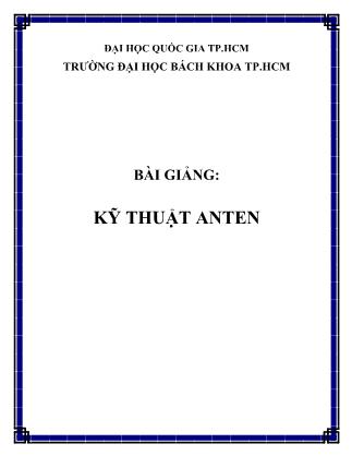 Giáo trình Kỹ thuật anten