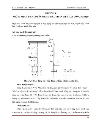 Giáo trình Trang bị điện (Phần 2)