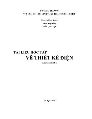 Giáo trình Vẽ thiết kế điện