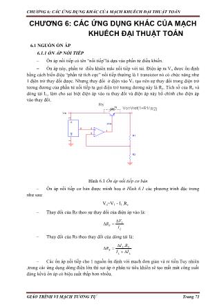 Giáo trình Vi mạch tương tự (Phần 2)