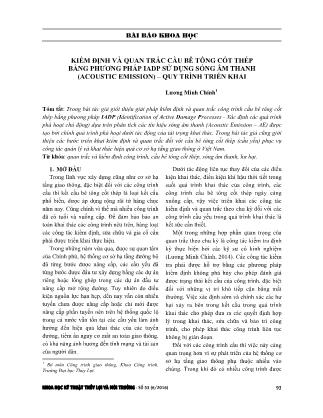 Kiểm định và quan trắc cầu bê tông cốt thép bằng phương pháp iadp sử dụng sóng âm thanh (Acoustic Emission) – quy trình triển khai