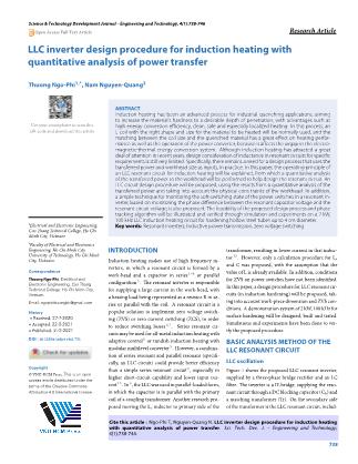 LLC inverter design procedure for induction heating with quantitative analysis of power transfer