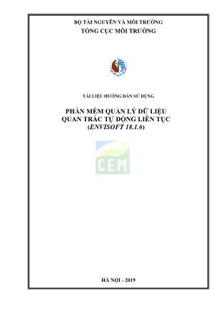 Tài liệu Phần mềm quản lý dữ liệu quan trắc tự động liên tục