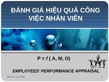 Bài giảng Đánh giá hiệu quả công việc nhân viên