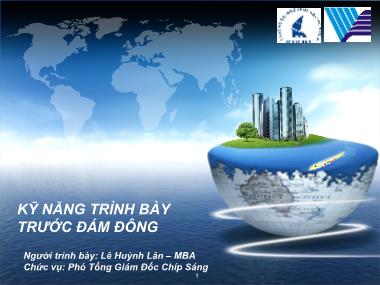 Bài giảng Kỹ năng trình bày trước đám đông