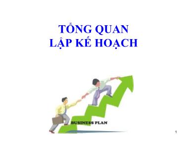 Bài giảng Tổng quan lập kế hoạch